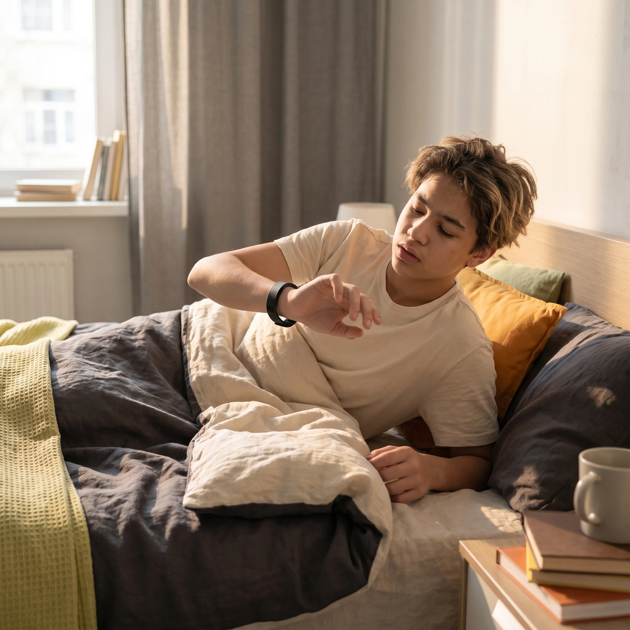 Noticing the tactile cue while waking